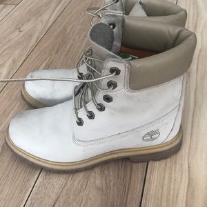 Sold Timberland Waterproof Boots - cream